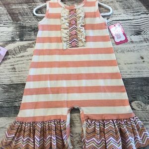 Ricrac and ruffles romper